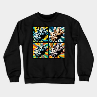 Pop Calcareous Sponge Art - Cool Underwater Crewneck Sweatshirt